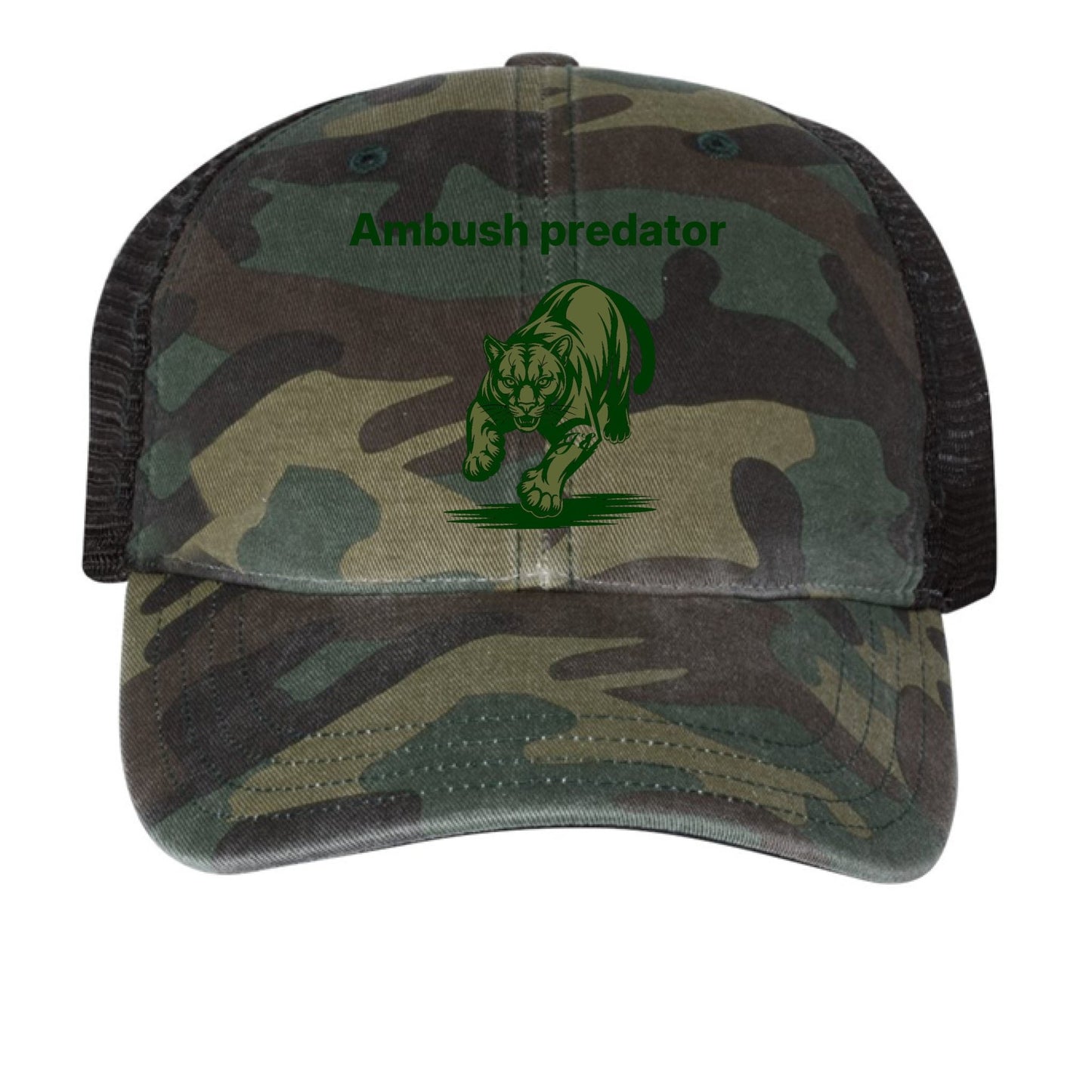 Ambush Richardson 111P Camo Trucker Cap – Green & Military - Wolfpack designs