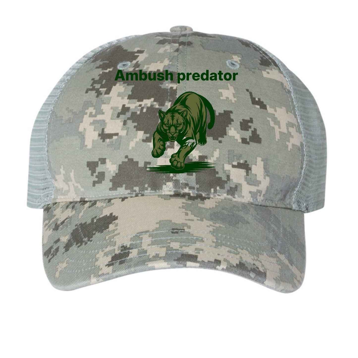 Ambush Richardson 111P Camo Trucker Cap – Green & Military - Wolfpack designs