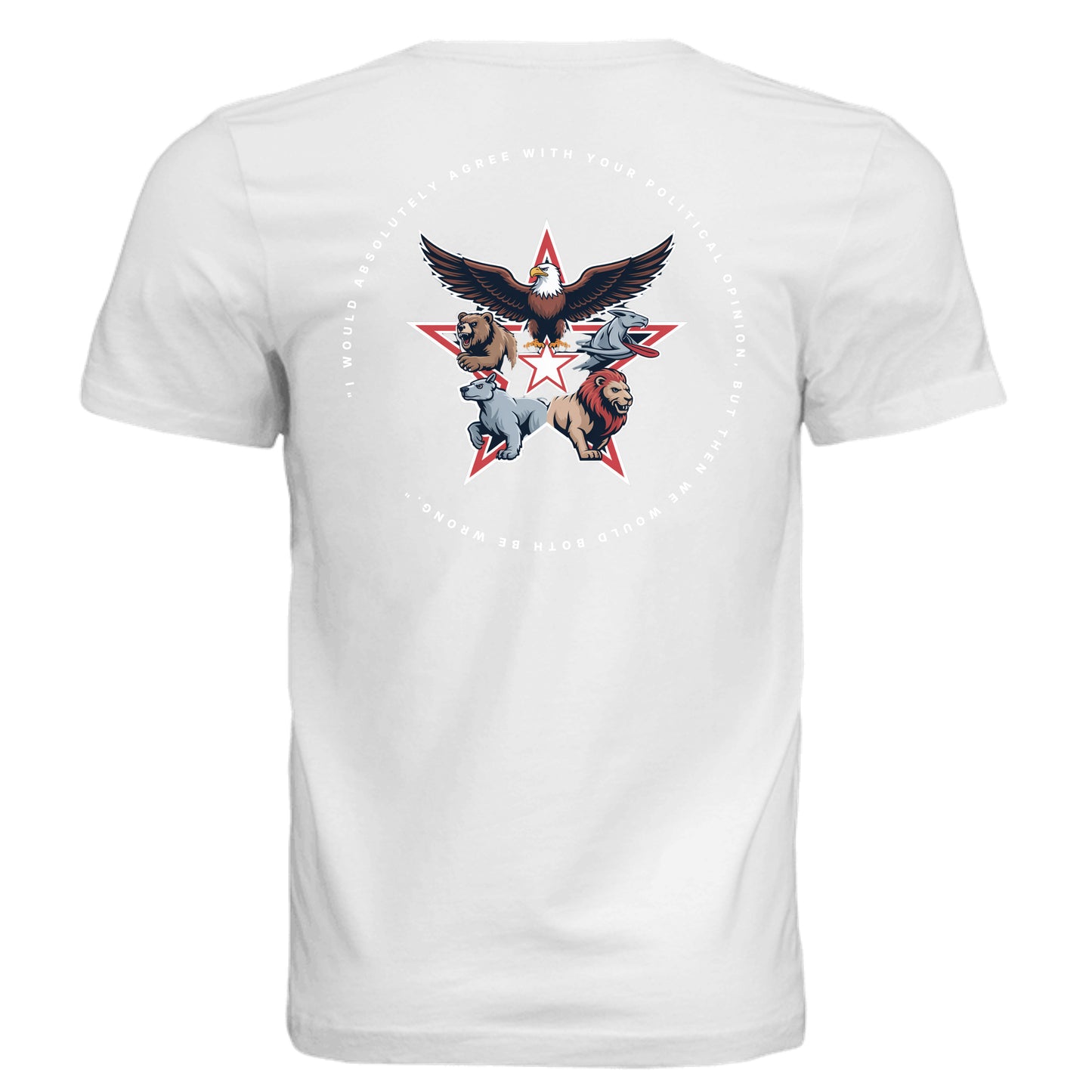 Solid White Triblend - 3413C - BACK