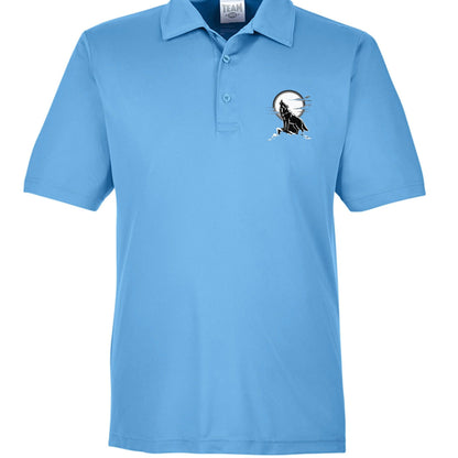 Wolf Polo Shirt – Men’s Moisture - Wicking Performance Wear - Wolfpack designs