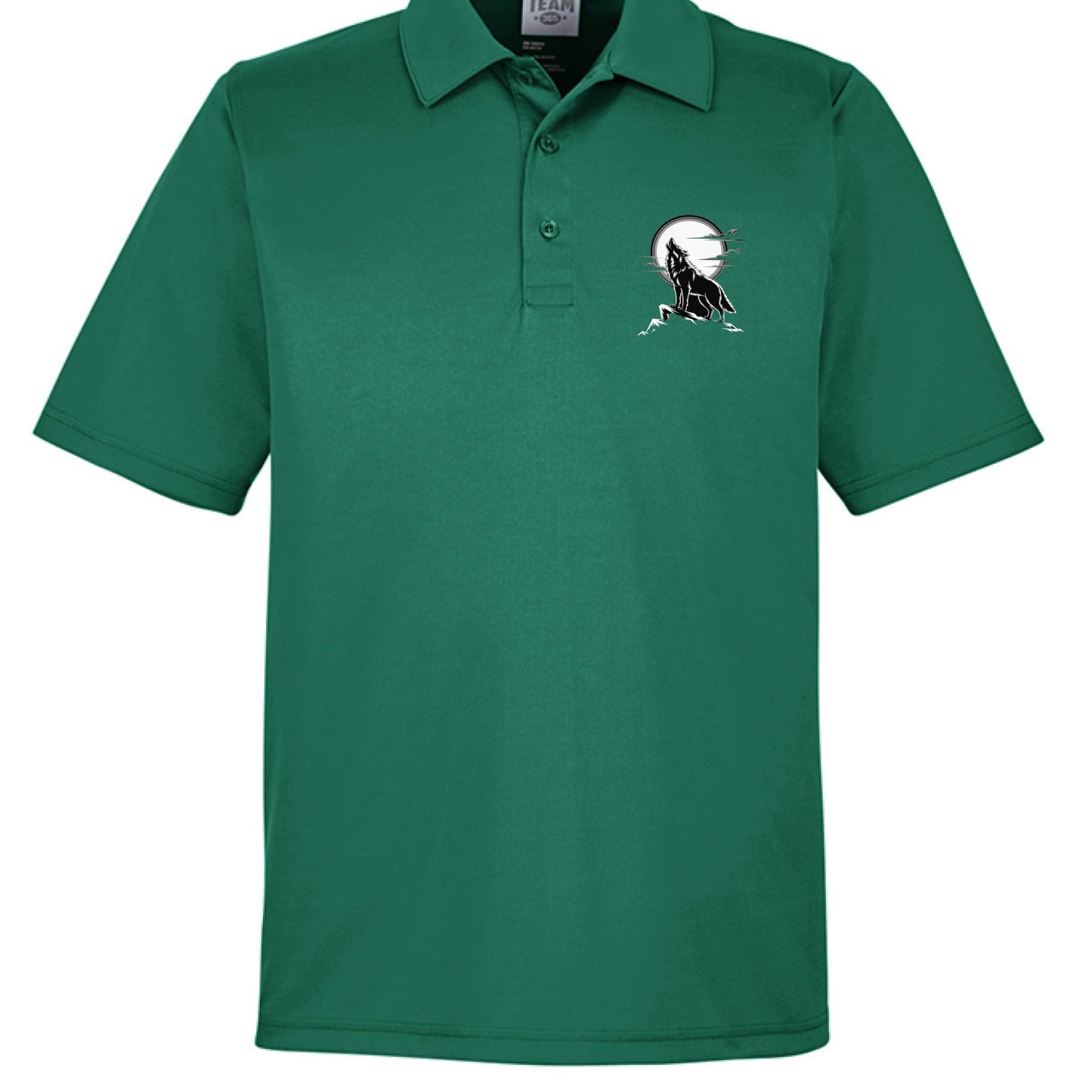 Wolf Polo Shirt – Men’s Moisture - Wicking Performance Wear - Wolfpack designs